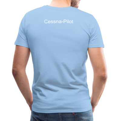 Männer Premium T-Shirt: Cessna-Pilot – Bild 3