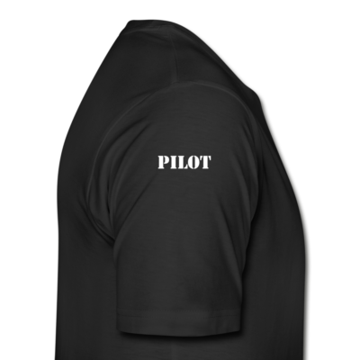 Männer Premium Bio T-Shirt, Schriftzug "Pilot" und "Flugzeug" vorn – Bild 14