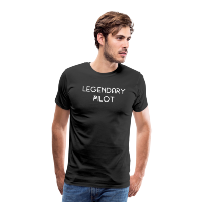 Männer Premium T-Shirt, Aufdruck Legendary Pilot