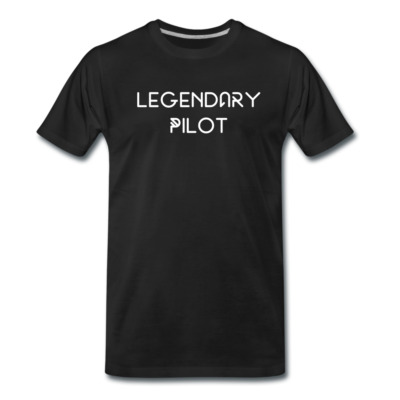 Männer Premium T-Shirt, Aufdruck Legendary Pilot – Bild 2