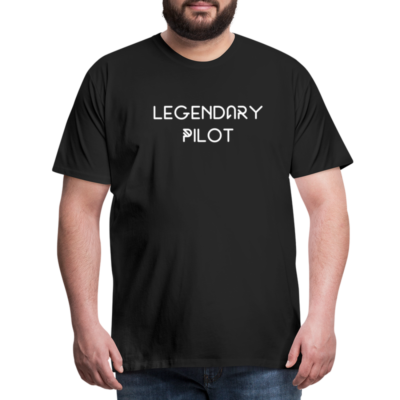 Männer Premium T-Shirt, Aufdruck Legendary Pilot – Bild 4