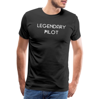 Männer Premium T-Shirt, Aufdruck Legendary Pilot – Bild 5