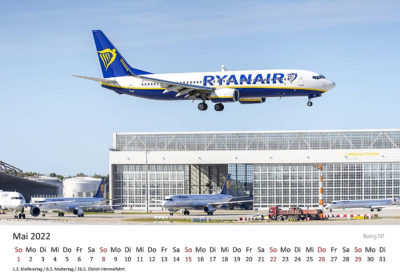 Edition Seidel Flugzeuge Premium Kalender 2022 DIN A3 Wandkalender Airbus Boeing Jets – Bild 6