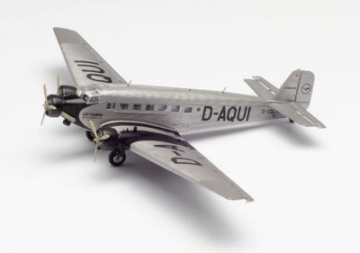 herpa 609395 19040 – Junkers Ju-52/3 m, Lufthansa D-Aqui, Military, Flieger, Modell Flugzeug, Modellbau, Miniaturmodelle, – Bild 4