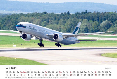 Edition Seidel Flugzeuge Premium Kalender 2022 DIN A3 Wandkalender Airbus Boeing Jets – Bild 7