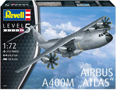 Revell REV-03929 Airbus A400M Atlas, Flugzeugmodellbausatz 1:72, 64,4 cm 03929, unlackiert – Bild 2