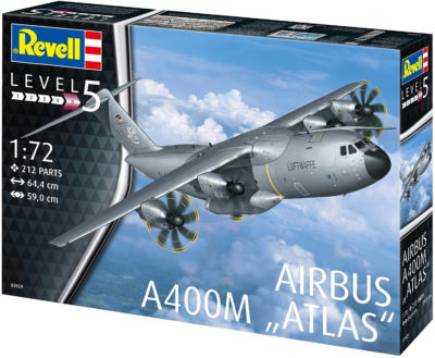 Revell REV-03929 Airbus A400M Atlas, Flugzeugmodellbausatz 1:72, 64,4 cm 03929, unlackiert – Bild 11