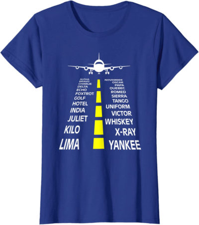 Flugzeug Pilotenalphabet Pilot Fliegen Flug Xmas Geschenk T-Shirt – Bild 10