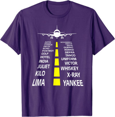 Flugzeug Pilotenalphabet Pilot Fliegen Flug Xmas Geschenk T-Shirt – Bild 11