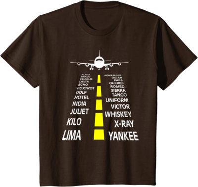 Flugzeug Pilotenalphabet Pilot Fliegen Flug Xmas Geschenk T-Shirt – Bild 8