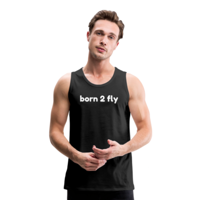 Männer Premium Tank Top "born to fly" – Bild 7