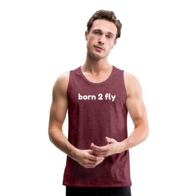 Männer Premium Tank Top "born to fly" – Bild 8